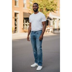 1990s Plugg Jeans 32 34x33 Tall Wide Leg Skater Rave Baggy Denim Y2K Carpenter